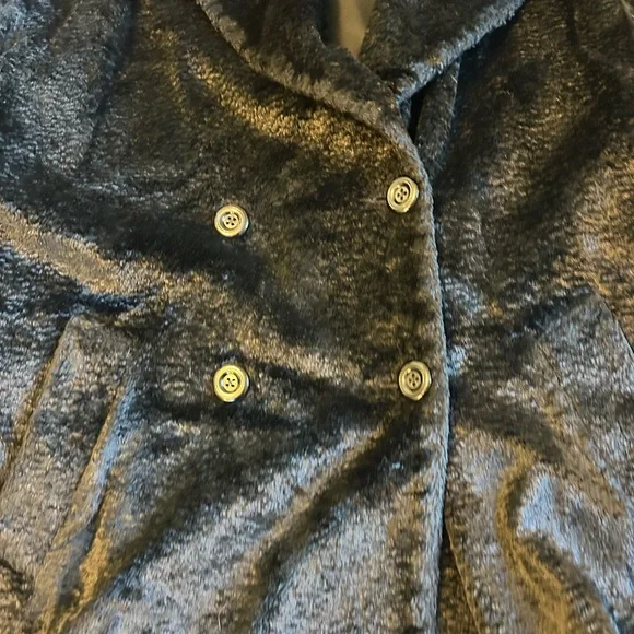 Vintage - XOE ‘s Women's Elegant Black Teddy Jacket/ Small - Oversized - Picture 9 of 15